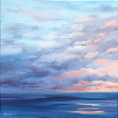 Evening Drift - Sunset Seascape Painting