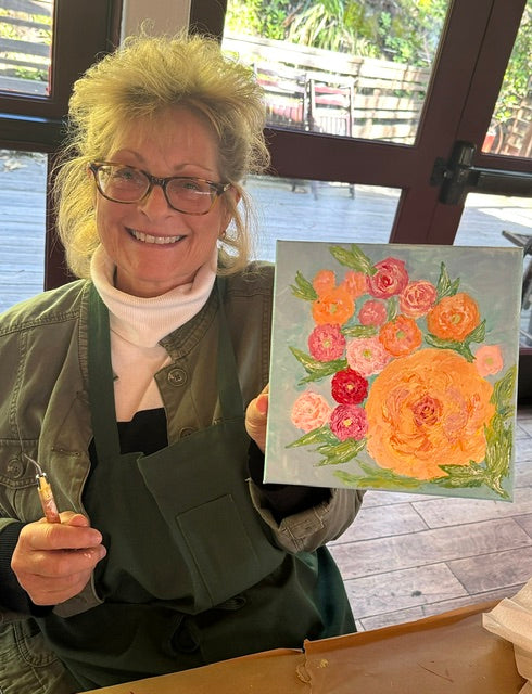 Floral Painting in Acrylic Class